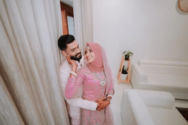 muslim couple indoor photoshoot