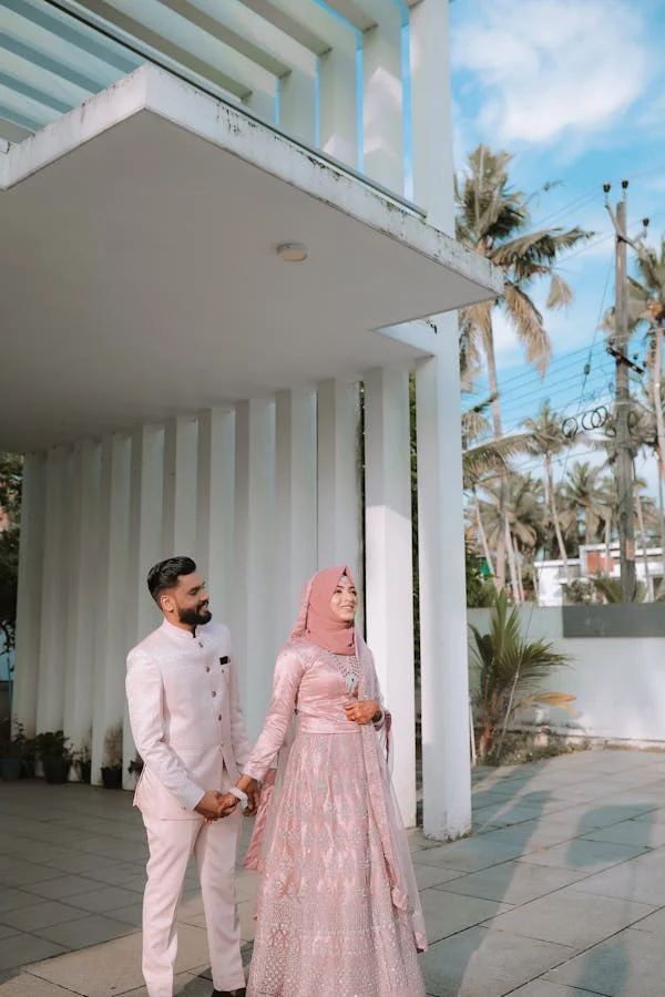 muslim couple outdoor photoshoot
